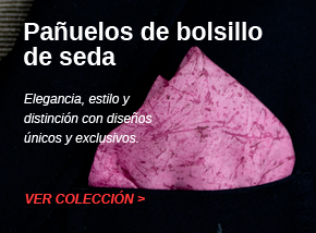 Colección de pañuelos de bolsillo de seda pintados a mano - vacomolaseda